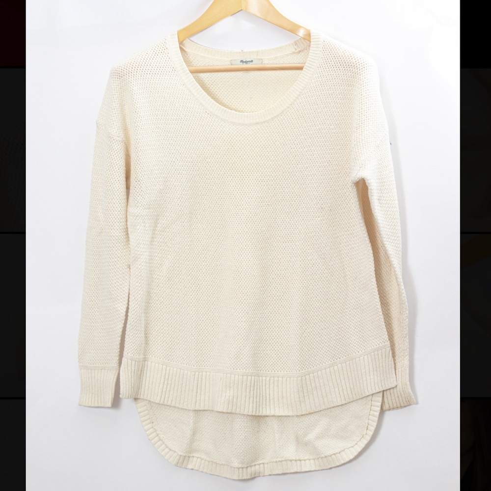 Madewell Ivory Knit Sweater